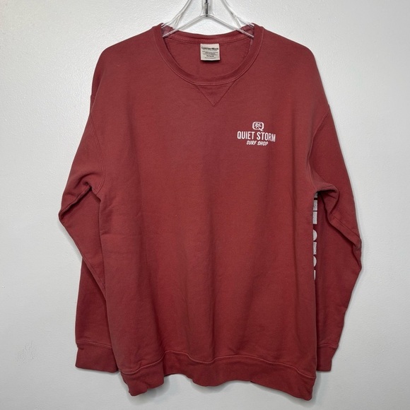 Quiet Storm Other - Quiet Storm Surf Shop Crewneck Sweatshirt Men’s Medium Faded Red